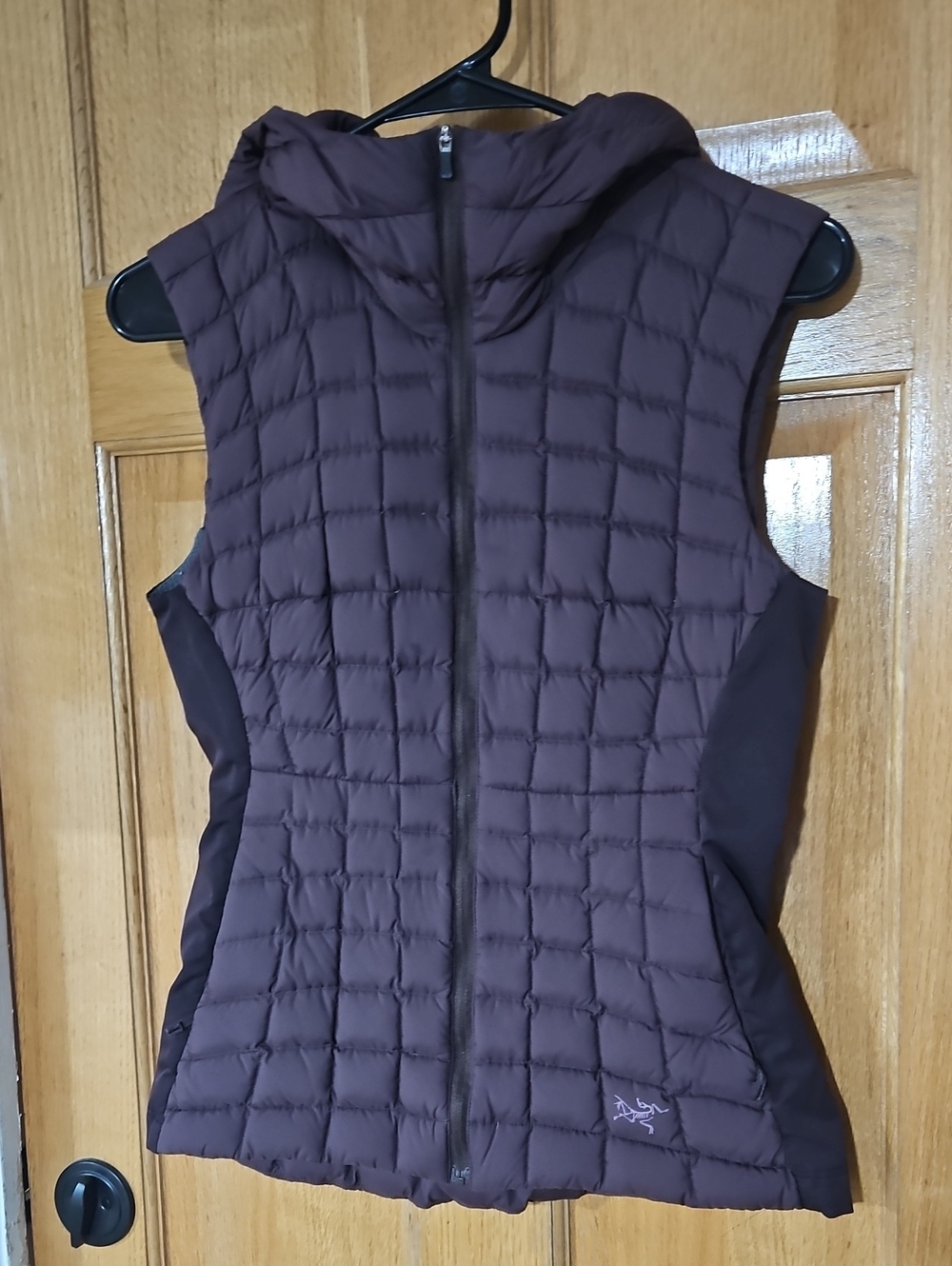 Arc'teryx Quilted Hooded Women's Vest in Plum